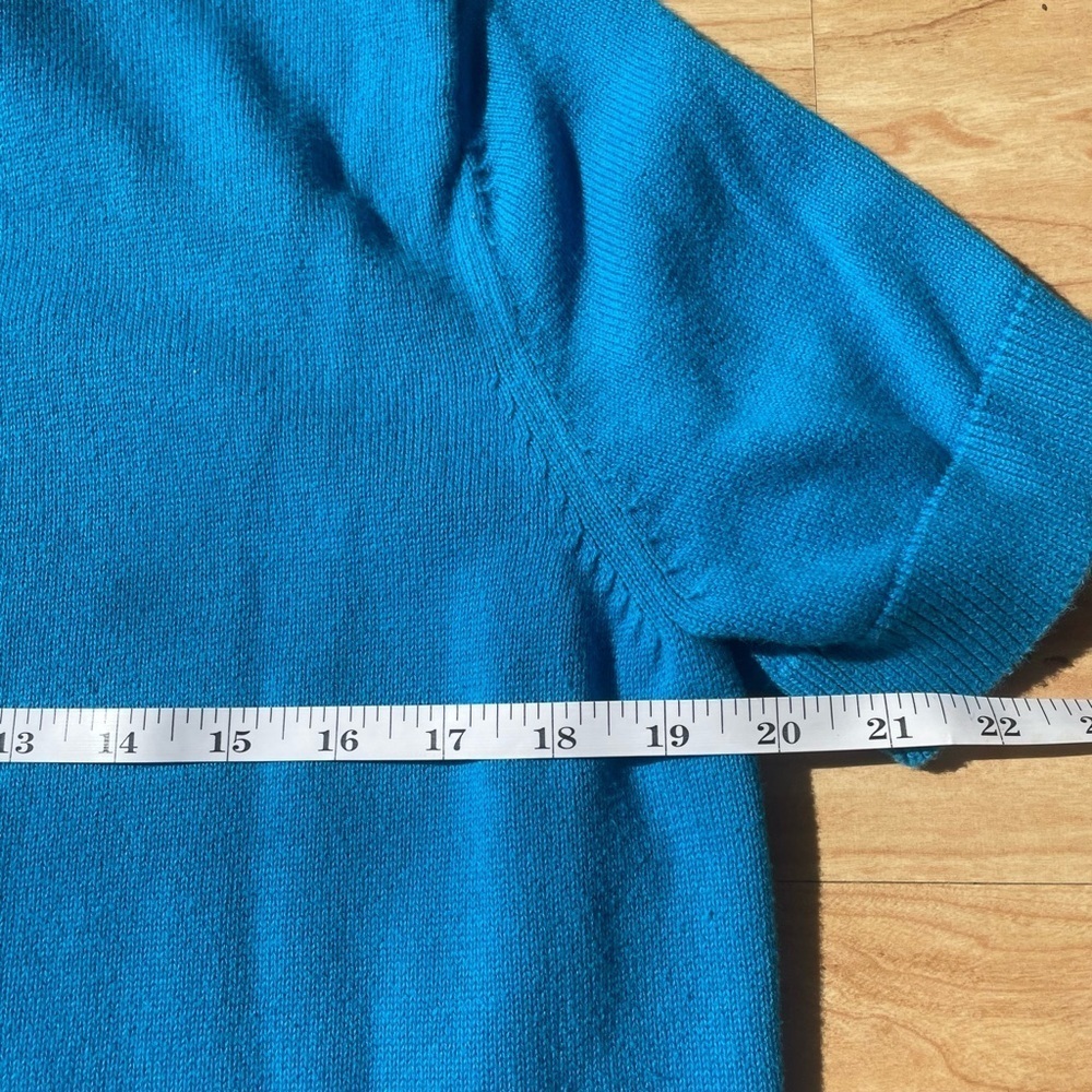 Vintage Ralph Lauren Rugby Collared Knit Blue White Embroidered Crest Heritage L - Picture 7 of 7